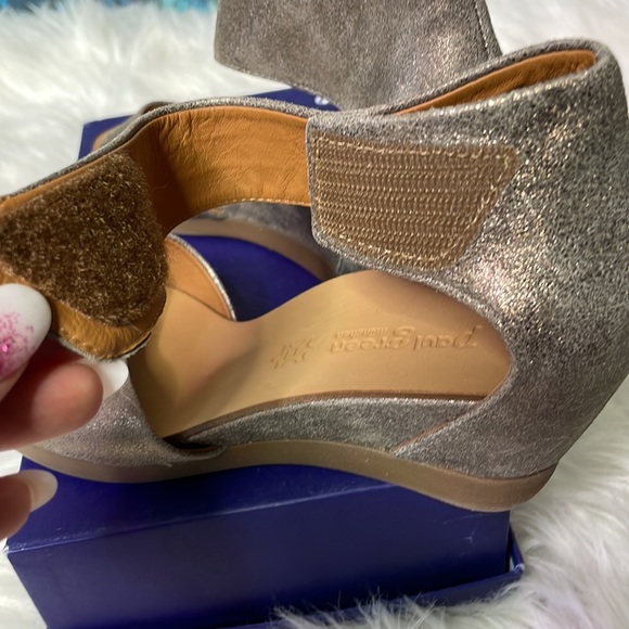 {Paul Green Munchen} Velcro Strap Sparkle Wedges 🪩 - Picture 5 of 9